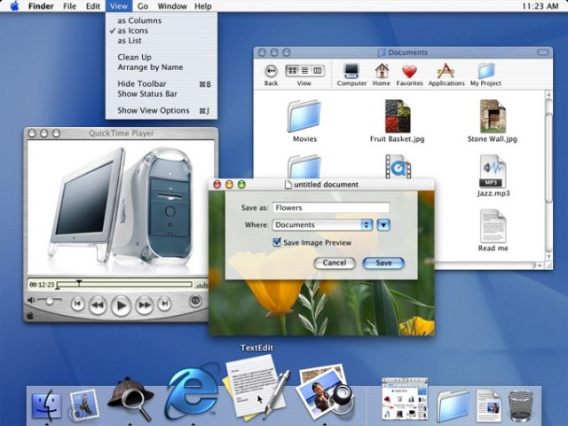 Uno de los primeros OS X, el Mac OS X 10.1 "Puma"